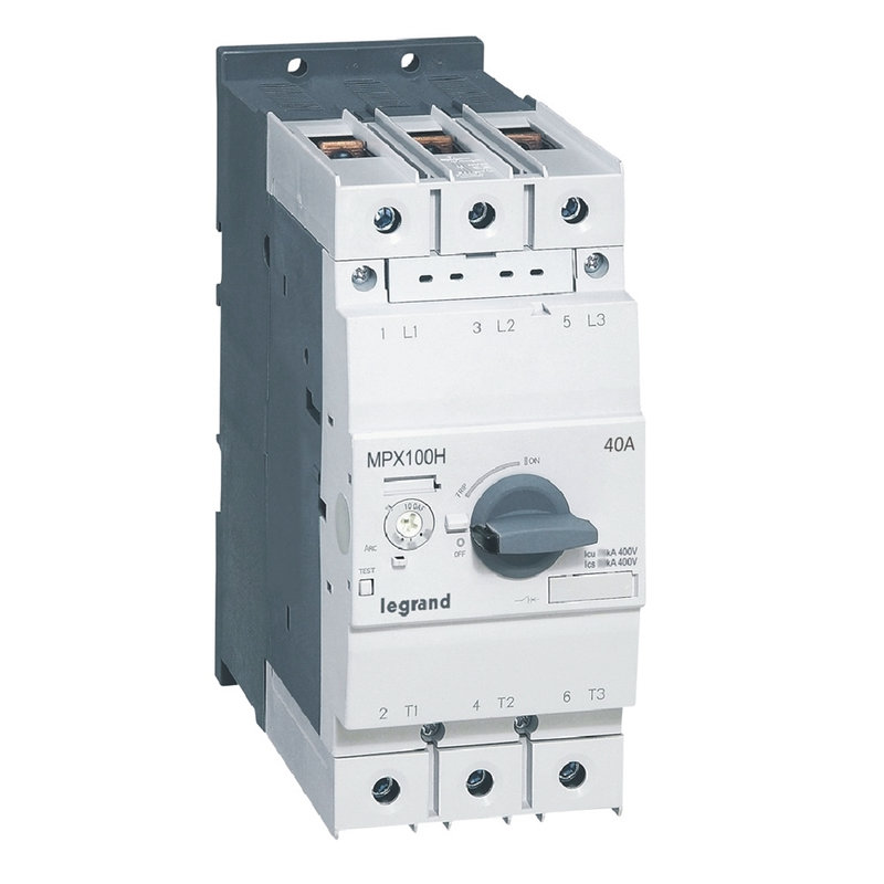 Legrand 417374 - Disjoncteur moteur magnétothermique MPX³100H - 28A à 40A - Icu 100kA en 415V