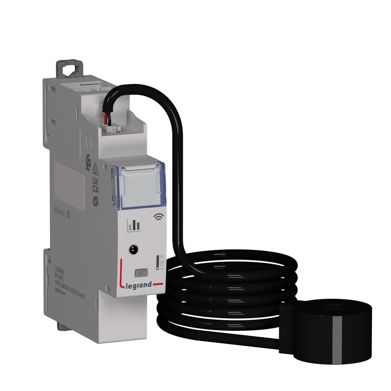 Legrand 412015 - Compteur d'énergie connecté Drivia with Netatmo avec 1 tore - 1 module