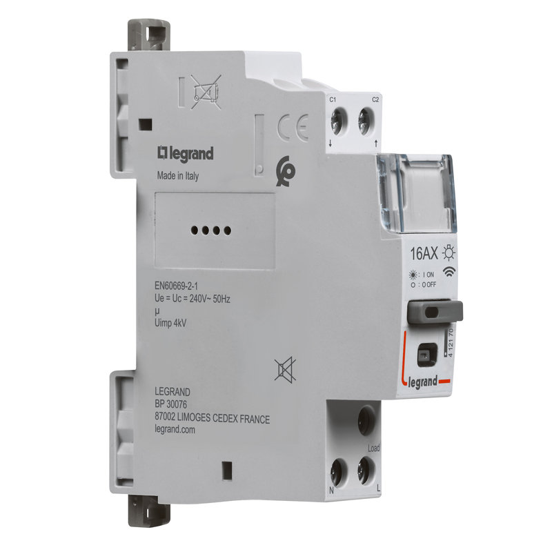 Legrand 412170 - Télérupteur connecté Drivia with Netatmo silencieux 1P 16AX 230V~ - 1 module