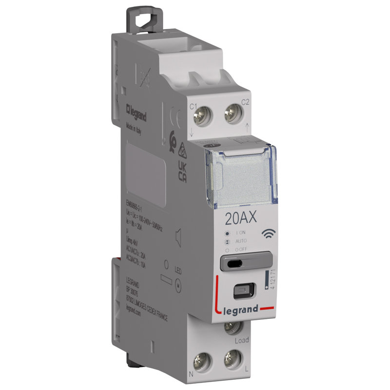 Legrand 412171 - Contacteur connecté Drivia with Netatmo multifonction 1P 20AX 230V~- 1 module