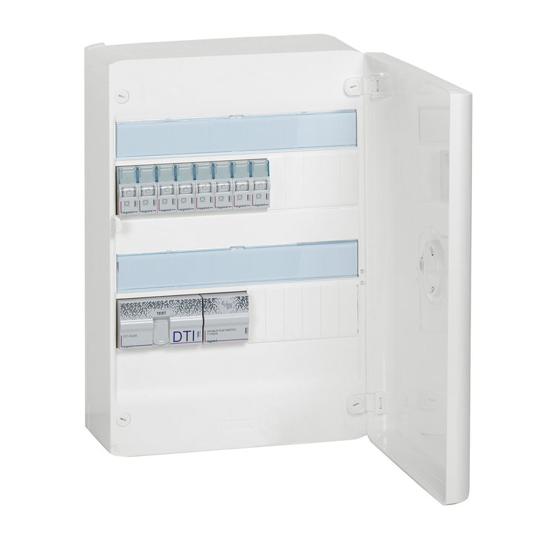 Legrand 413261 - Prêt à poser coffret multimédia Double Play Drivia 13 - TV sur RJ Ready