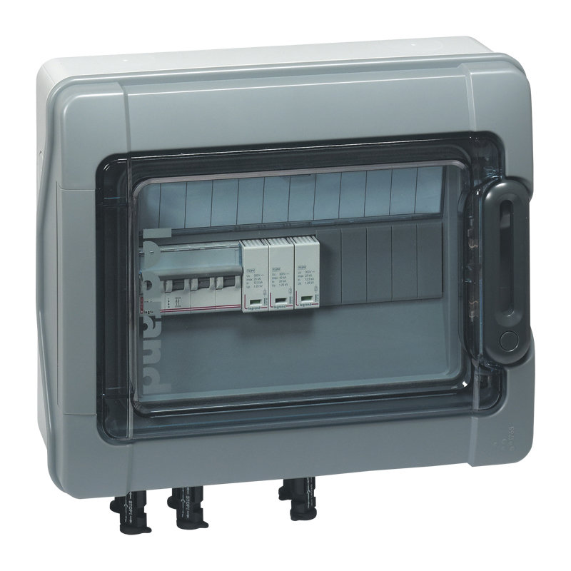 Legrand 414003 - Coffret Plexo³ - IP65 - précâblé 3kWc - 600 V= pour installation photovoltaïque
