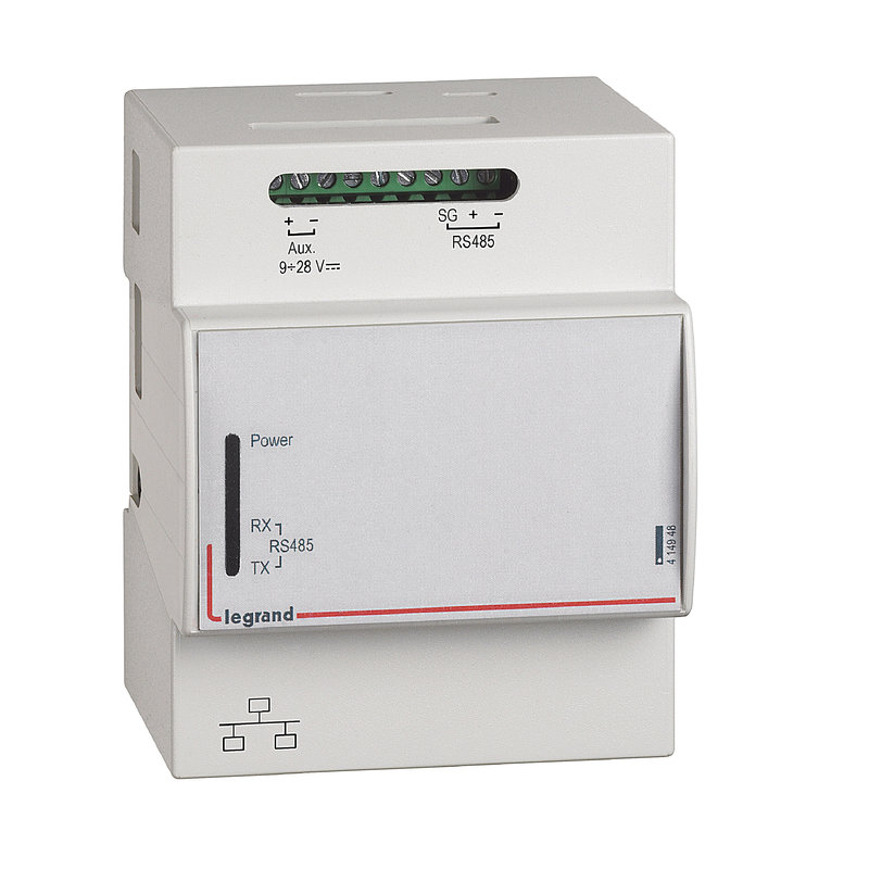 Legrand 414948 - Energie Serveur Web pour consultation à distance - 32 adresses MODBUS/compteurs