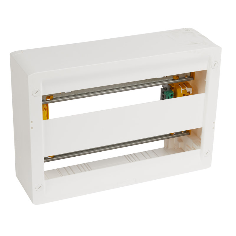 Legrand 418025 - Coffret basique Drivia 18 modules à équiper 250x355mm avec 2 rails DIN