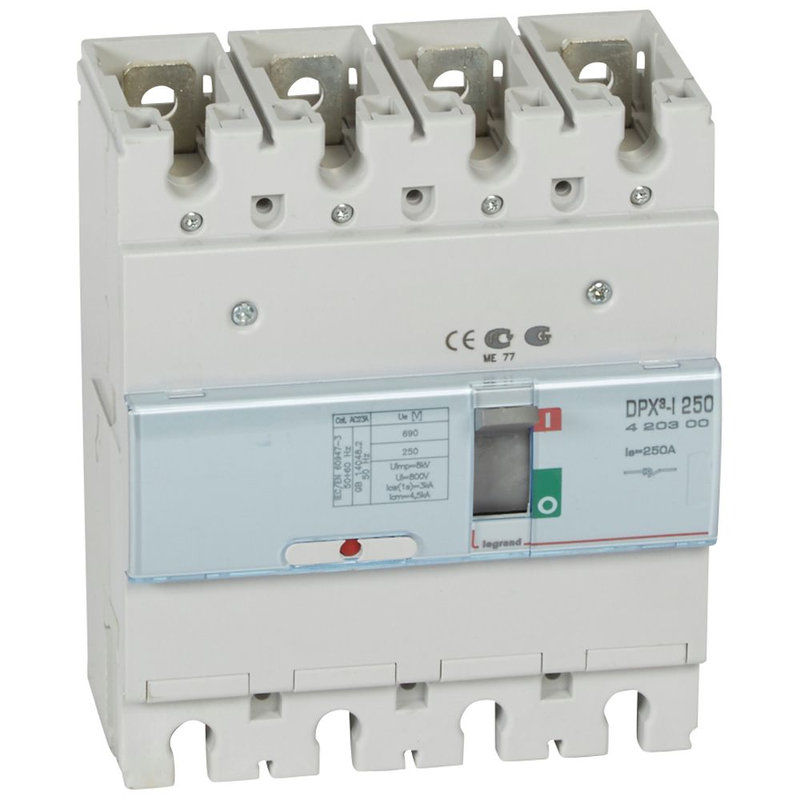 Legrand 420300 - Interrupteur à déclenchement libre DPX³-I250 - 4P - 250A
