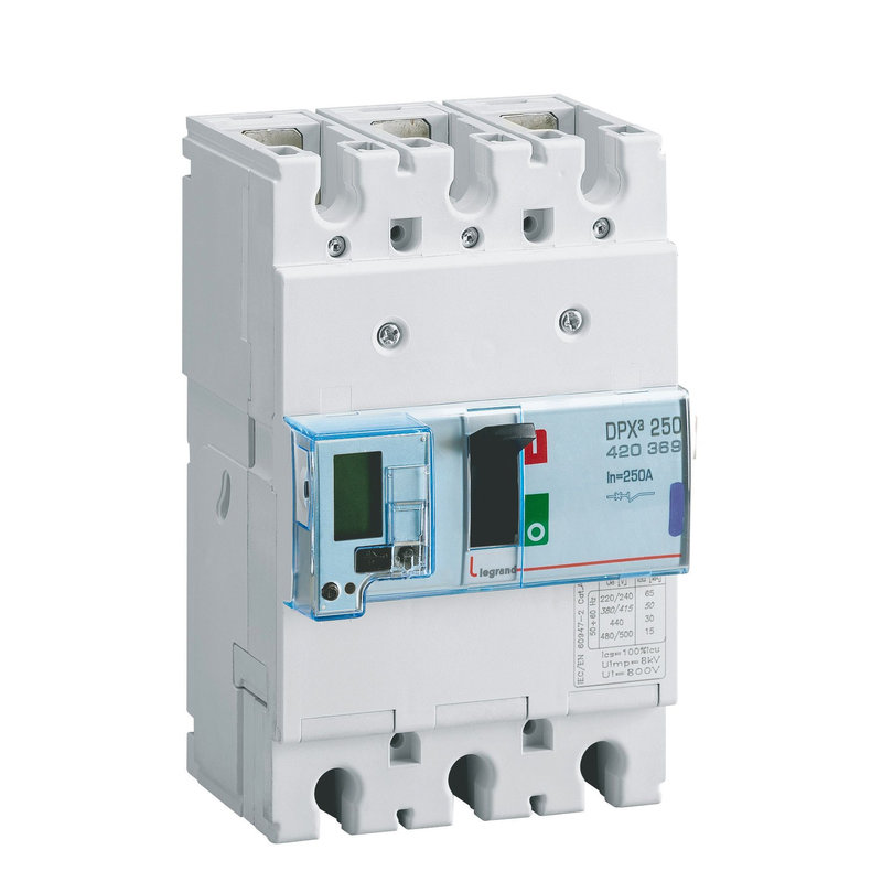 Legrand 420369 - Disjoncteur électronique DPX³250 pouvoir de coupure 50kA 400V~ - 3P - 250A