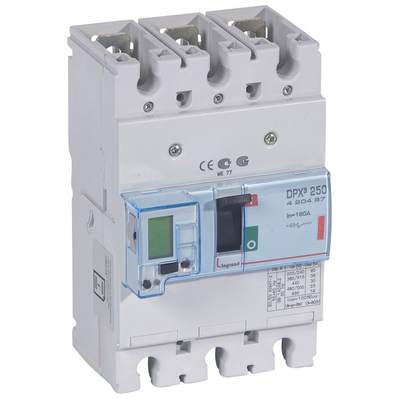 Legrand 420437 - Disjoncteur électronique avec unité de mesure DPX³250 Icu 36kA 400V~ - 3P - 160A