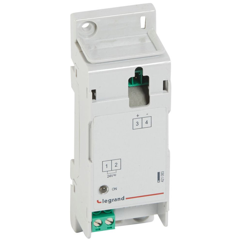 Legrand 421083 - Alimentation auxiliaire - DPX/DPX³ avec tension d'entrée 24V~ et 24V= - 2 mod