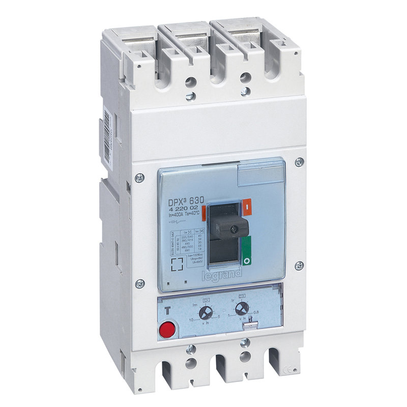 Legrand 422002 - Disjoncteur magnétothermique DPX³630 pouvoir de coupure 36kA 400V~ - 3P - 400A
