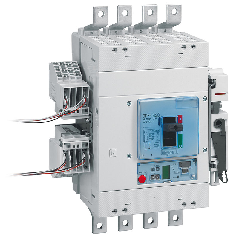 Legrand 422175 - Disjoncteur électronique Sg DPX³630 pouvoir de coupure 100kA 400V~ - 4P - 630A