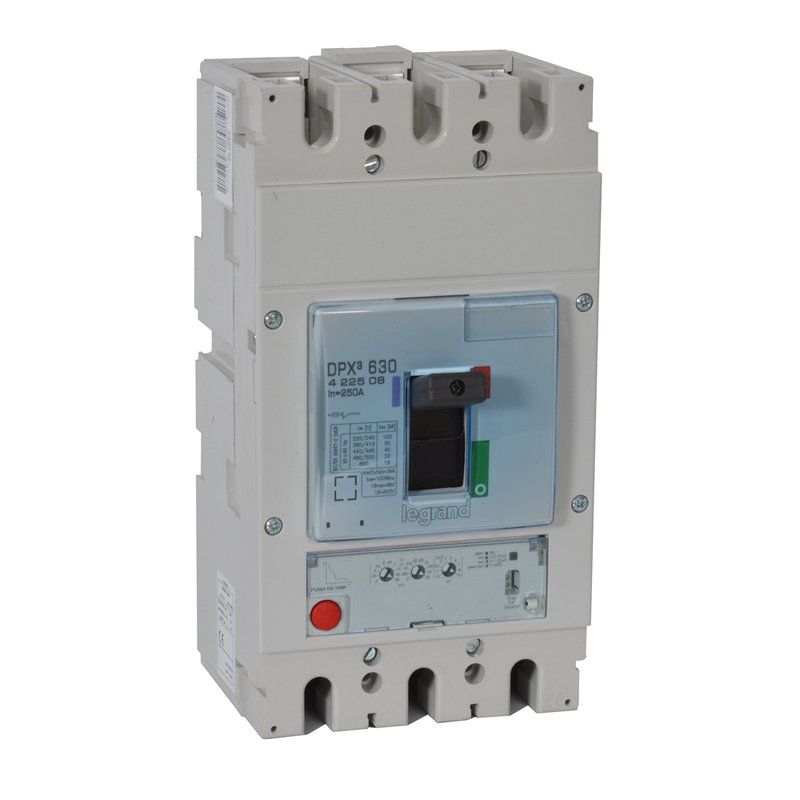 Legrand 422508 - Disjoncteur électronique S1 DPX³630 pouvoir de coupure 50kA 400V~ - 3P - 250A