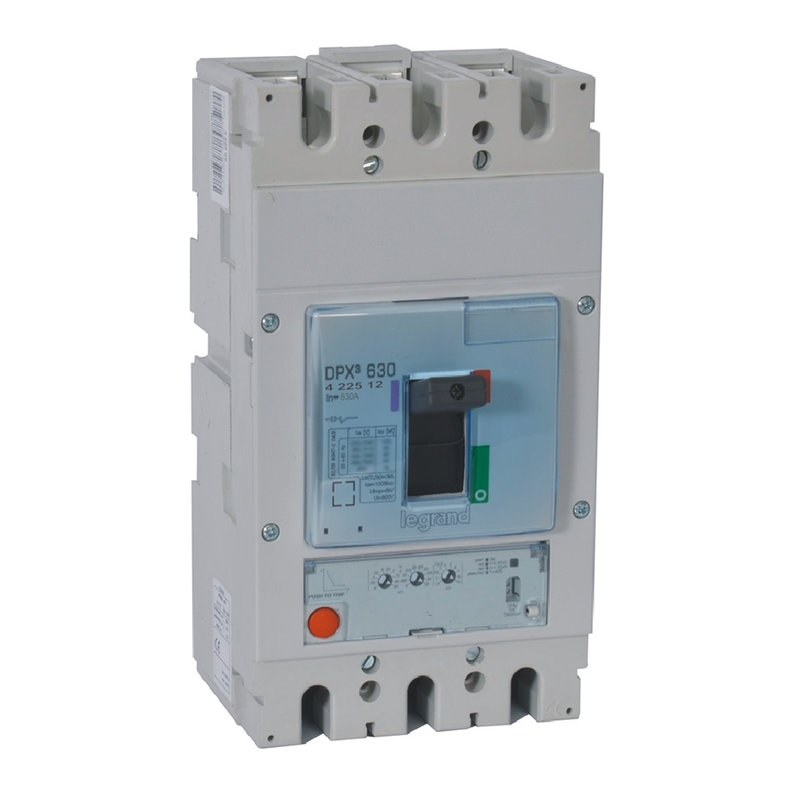 Legrand 422512 - Disjoncteur électronique S1 DPX³630 pouvoir de coupure 50kA 400V~ - 3P - 630A