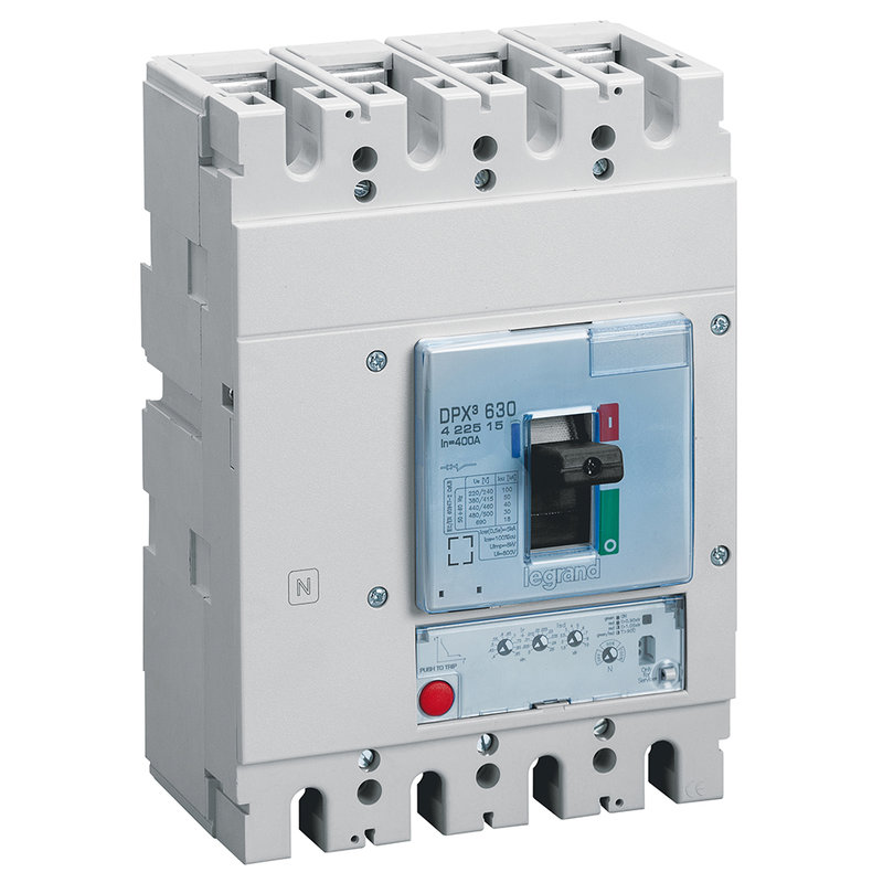 Legrand 422515 - Disjoncteur électronique S1 DPX³630 pouvoir de coupure 50kA 400V~ - 4P - 400A