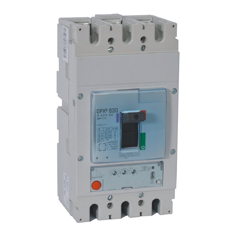 Legrand 422520 - Disjoncteur électronique S1 DPX³630 pouvoir de coupure 70kA 400V~ - 3P - 400A