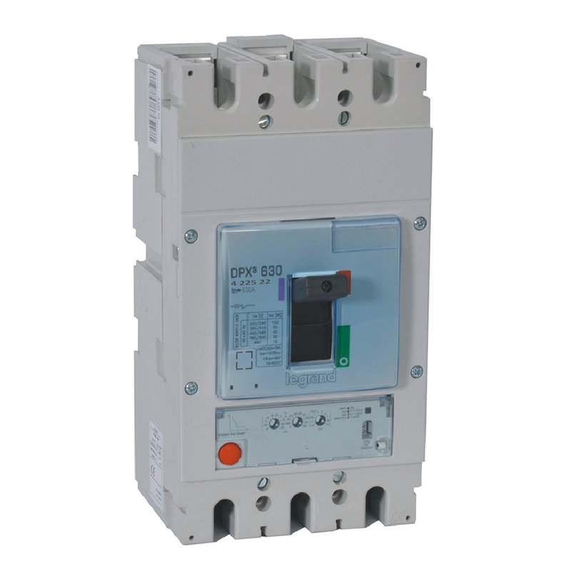 Legrand 422522 - Disjoncteur électronique S1 DPX³630 pouvoir de coupure 70kA 400V~ - 3P - 630A