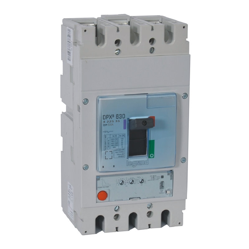 Legrand 422531 - Disjoncteur électronique S1 DPX³630 pouvoir de coupure 100kA 400V~ - 3P - 500A