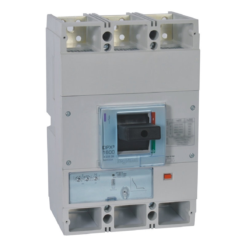 Legrand 422539 - Disjoncteur électronique S1 DPX³1600 pouvoir de coupure 36kA 400V~ - 3P - 630A