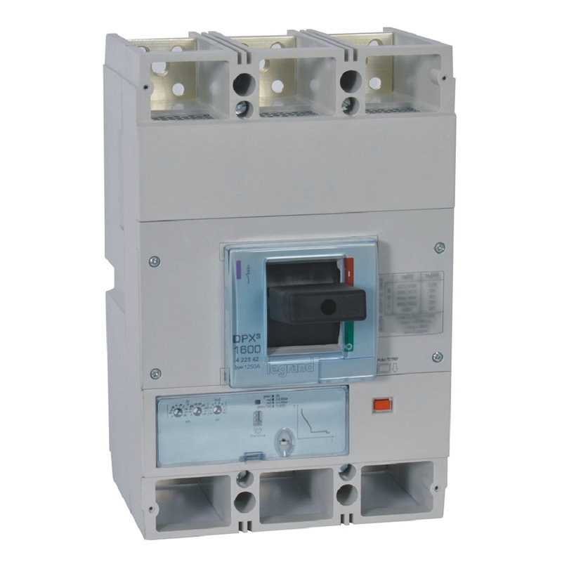 Legrand 422542 - Disjoncteur électronique S1 DPX³1600 pouvoir de coupure 36kA 400V~ - 3P - 1250A