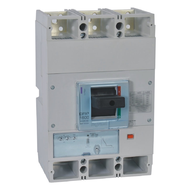 Legrand 422543 - Disjoncteur électronique S1 DPX³1600 pouvoir de coupure 36kA 400V~ - 3P - 1600A