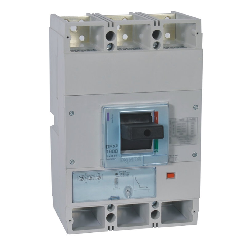 Legrand 422551 - Disjoncteur électronique S1 DPX³1600 pouvoir de coupure 50kA 400V~ - 3P - 630A