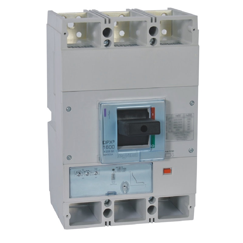 Legrand 422552 - Disjoncteur électronique S1 DPX³1600 pouvoir de coupure 50kA 400V~ - 3P - 800A