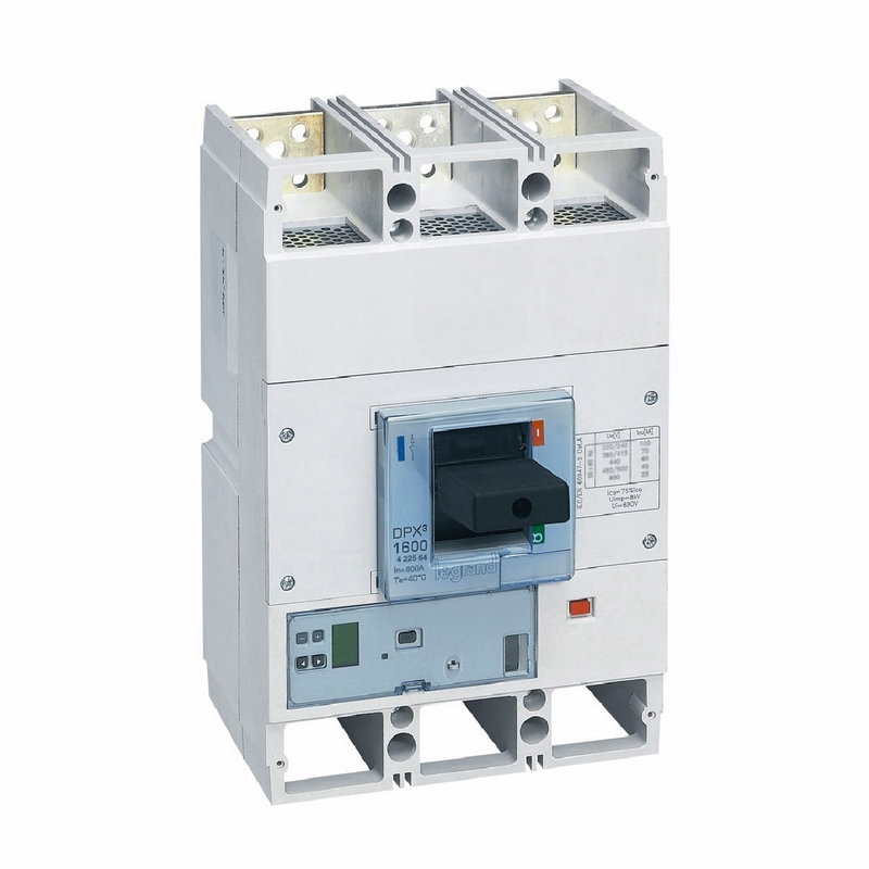 Legrand 422564 - Disjoncteur électronique S1 DPX³1600 pouvoir de coupure 70kA 400V~ - 3P - 800A