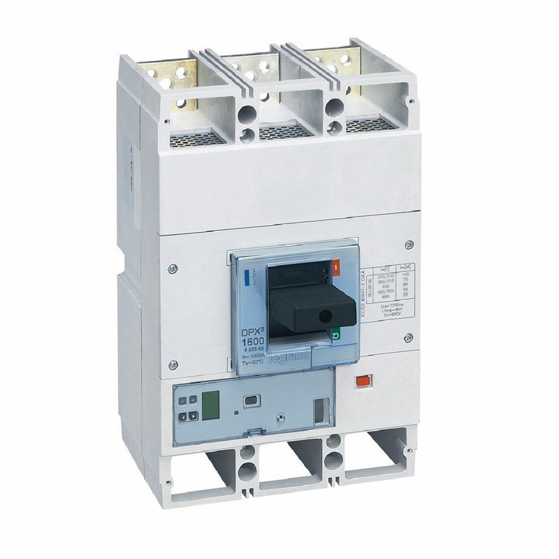 Legrand 422565 - Disjoncteur électronique S1 DPX³1600 pouvoir de coupure 70kA 400V~ - 3P - 1000A