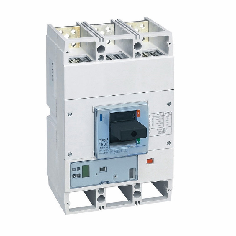 Legrand 422567 - Disjoncteur électronique S1 DPX³1600 pouvoir de coupure 70kA 400V~ - 3P - 1600A