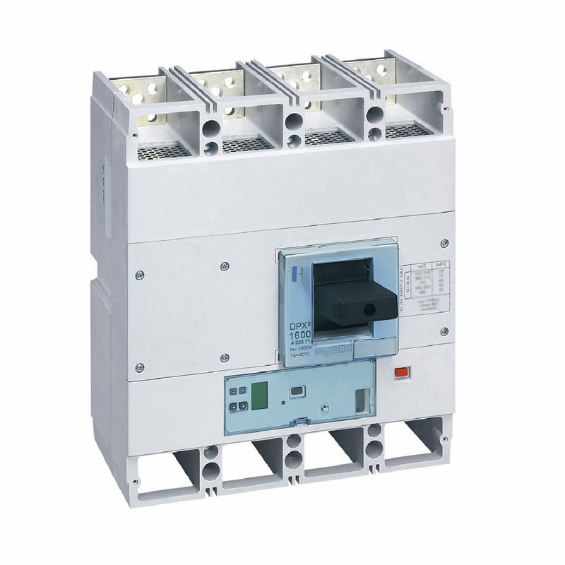 Legrand 422571 - Disjoncteur électronique S1 DPX³1600 pouvoir de coupure 70kA 400V~ - 4P - 1000A