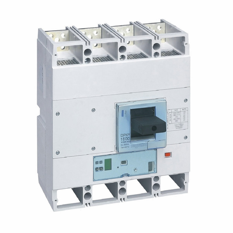 Legrand 422582 - Disjoncteur électronique S1 DPX³1600 pouvoir de coupure 100kA 400V~ - 4P - 800A