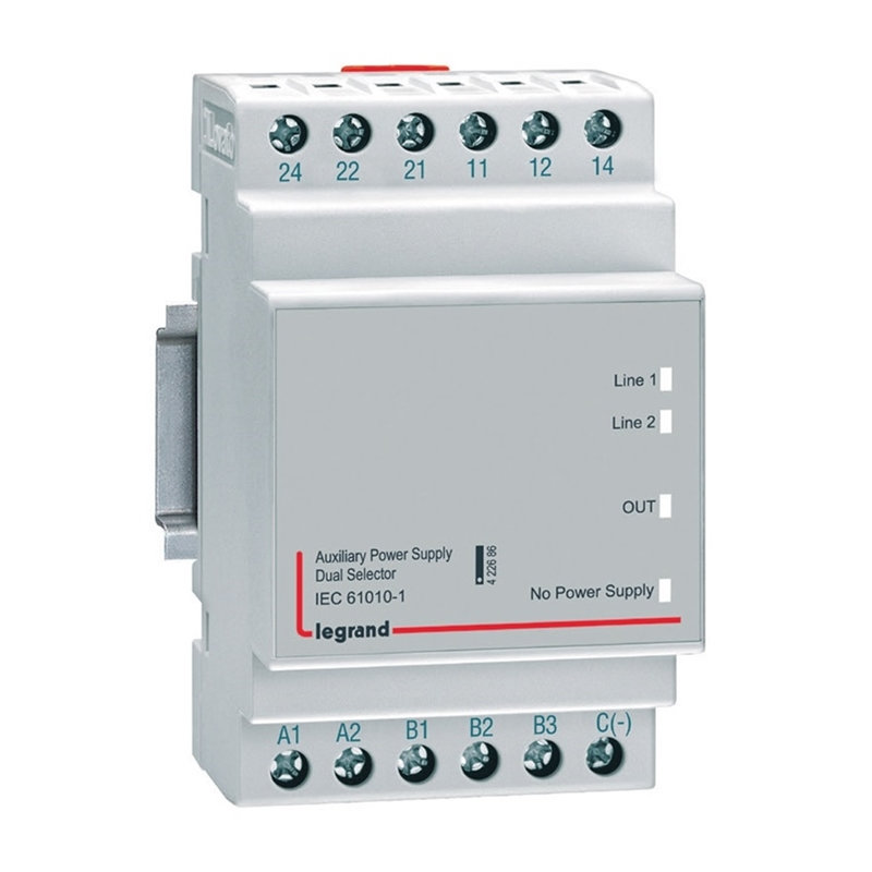 Legrand 422686 - Sélecteur d'alimentation double modulaire pour boîtier d'automatisme - 4 modules