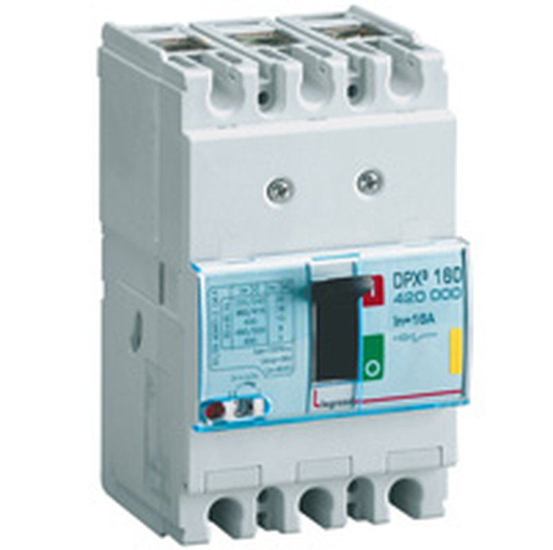 Legrand 420000 - Disjoncteur magnétothermique DPX³160 pouvoir de coupure 16kA 400V~ - 3P - 16A