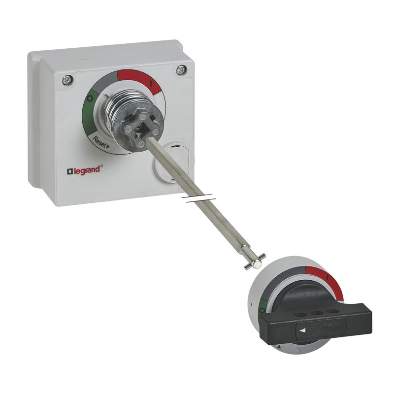 Legrand 420163 - Commande rotative débrayable standard déportée - noir