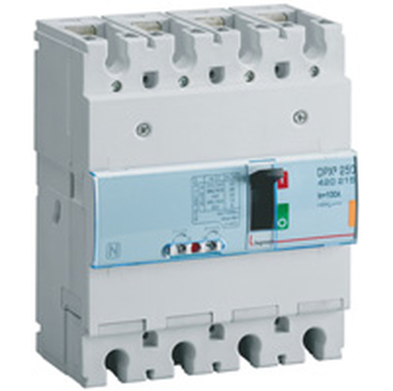 Legrand 420215 - Disjoncteur magnétothermique DPX³250 pouvoir de coupure 25kA 400V~ - 4P - 100A