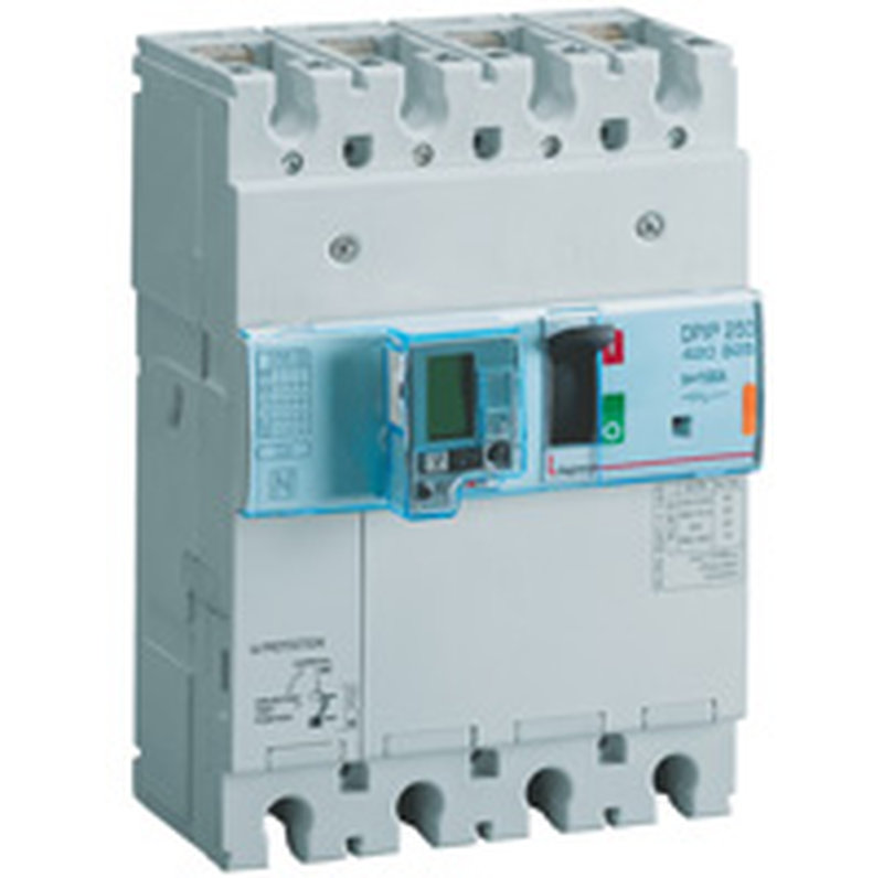 Legrand 420325 - Disjoncteur électronique différentiel DPX³250 25kA 400V~ - 4P - 100A