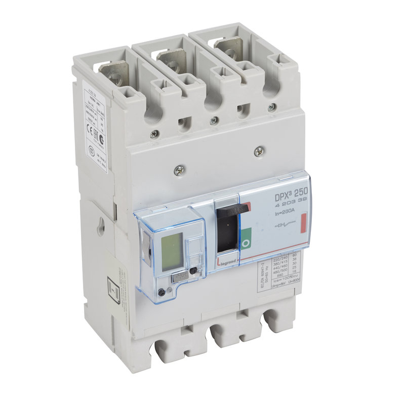 Legrand 420339 - Disjoncteur électronique DPX³250 pouvoir de coupure 36kA 400V~ - 3P - 250A