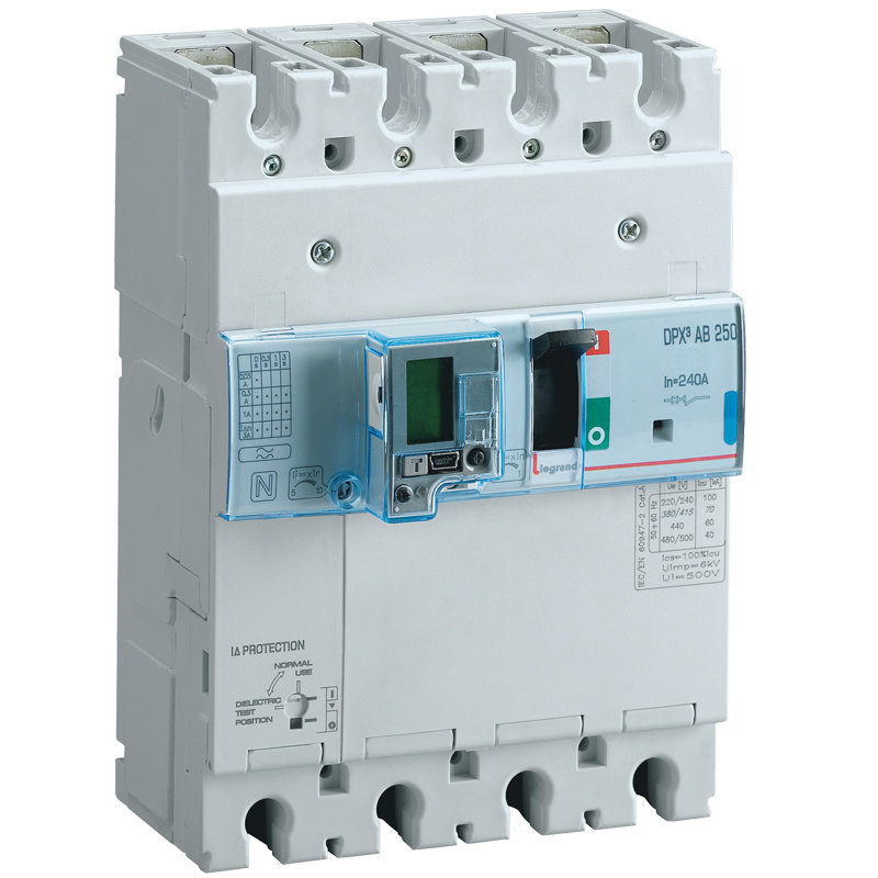 Legrand 420733 - Disjoncteur de branchement version Enedis DPX³250AB différentiel 240A 4P