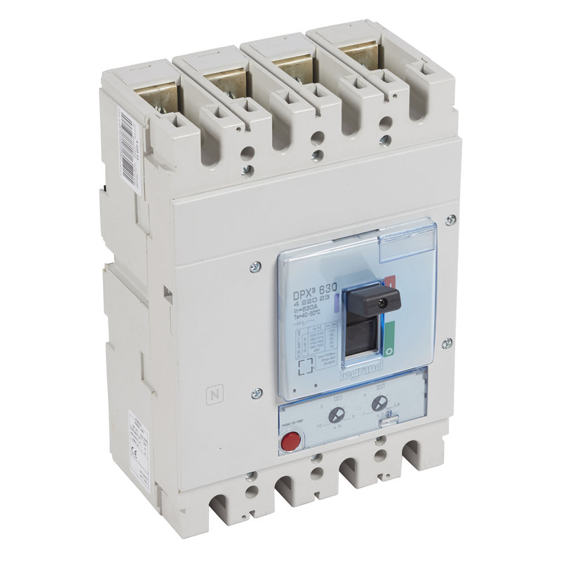 Legrand 422023 - Disjoncteur magnétothermique DPX³630 pouvoir de coupure 50kA 400V~ - 4P - 630A