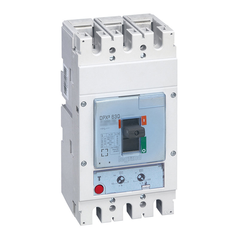 Legrand 422046 - Disjoncteur magnétothermique DPX³630 pouvoir de coupure 100kA 400V~ - 3P - 630A