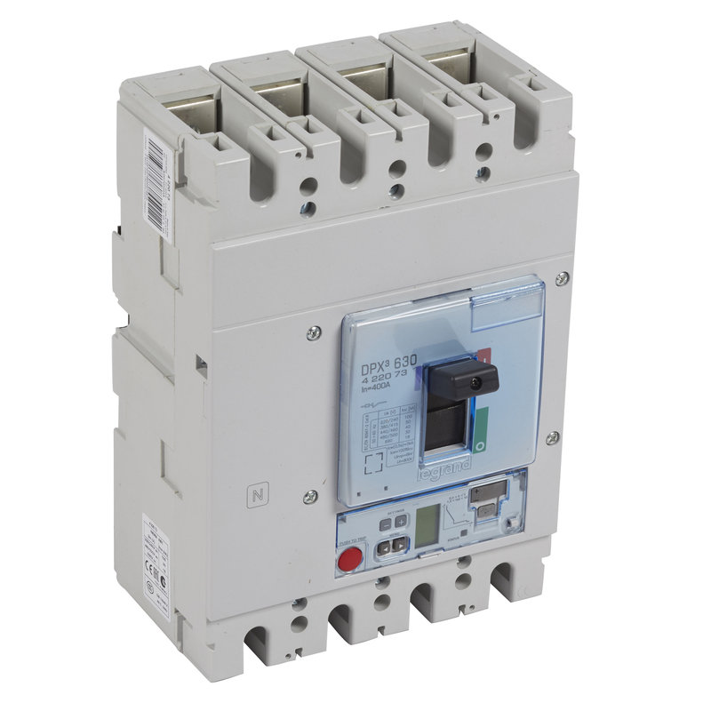 Legrand 422073 - Disjoncteur électronique S2 DPX³630 pouvoir de coupure 50kA 400V~ - 4P - 400A