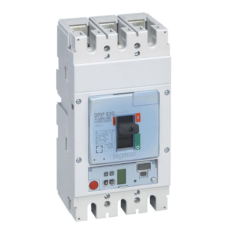Legrand 422080 - Disjoncteur électronique S2 DPX³630 pouvoir de coupure 70kA 400V~ - 3P - 630A