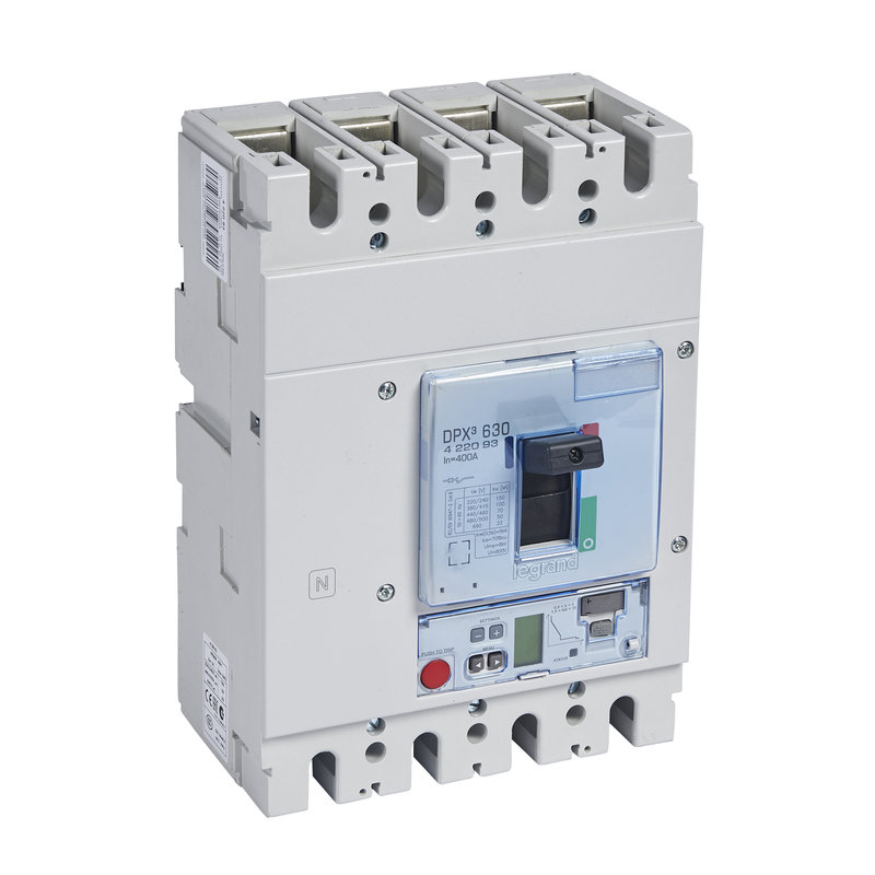 Legrand 422093 - Disjoncteur électronique S2 DPX³630 pouvoir de coupure 100kA 400V~ - 4P - 400A