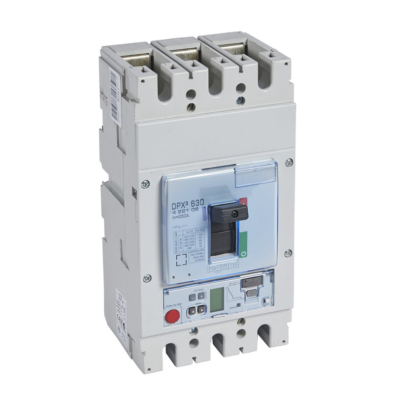 Legrand 422106 - Disjoncteur électronique S2 - unité de mesure DPX³630 Icu 50kA 400V~ - 3P 250A