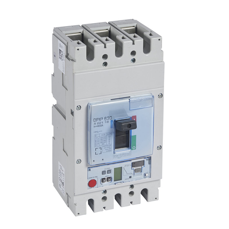 Legrand 422118 - Disjoncteur électronique S2 - unité de mesure DPX³630 Icu 70kA 400V~ - 3P 400A