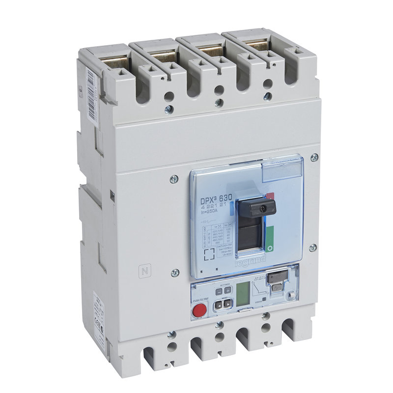 Legrand 422121 - Disjoncteur électronique S2 - unité de mesure DPX³630 Icu 70kA 400V~ - 4P 250A