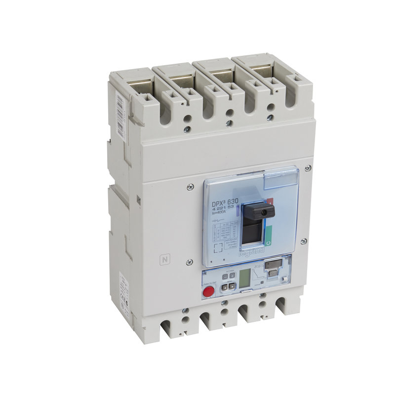 Legrand 422153 - Disjoncteur électronique Sg DPX³630 pouvoir de coupure 50kA 400V~ - 4P - 400A