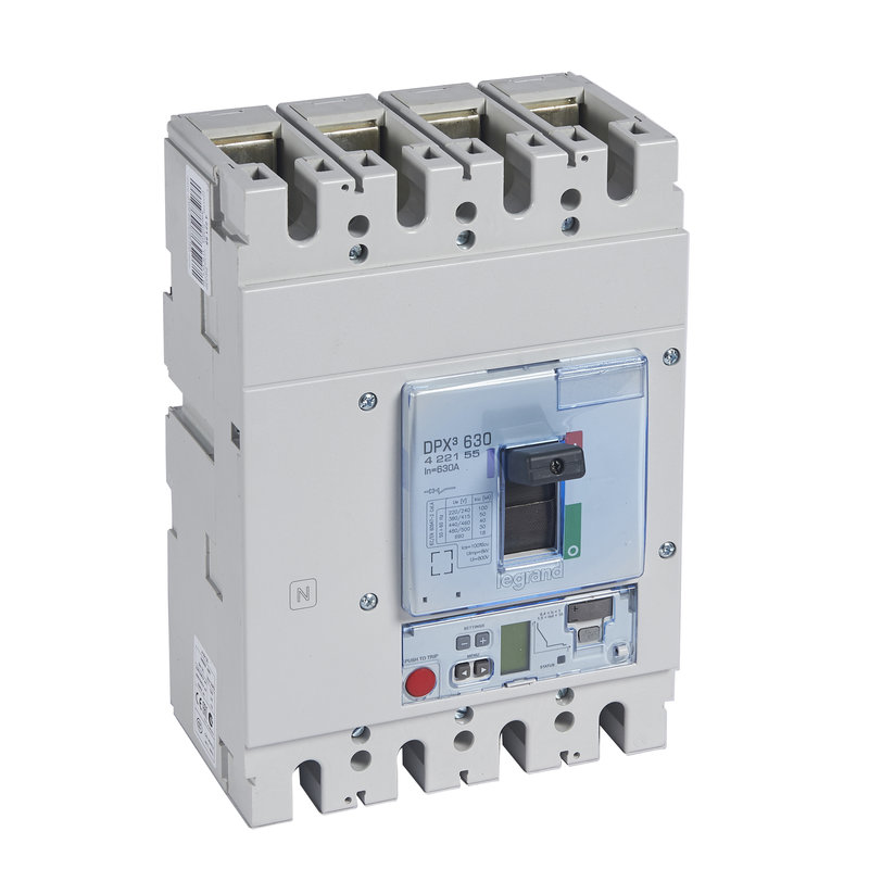 Legrand 422155 - Disjoncteur électronique Sg DPX³630 pouvoir de coupure 50kA 400V~ - 4P - 630A