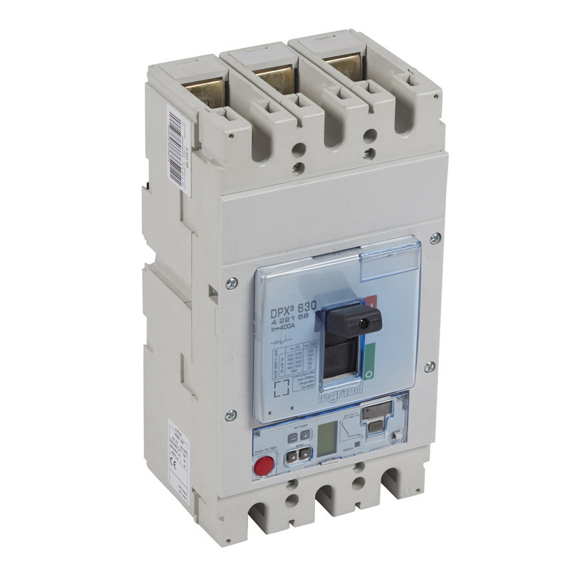 Legrand 422168 - Disjoncteur électronique Sg DPX³630 pouvoir de coupure 100kA 400V~ - 3P - 400A