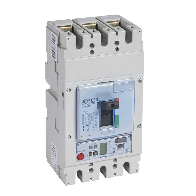 Legrand 422170 - Disjoncteur électronique Sg DPX³630 pouvoir de coupure 100kA 400V~ - 3P - 630A