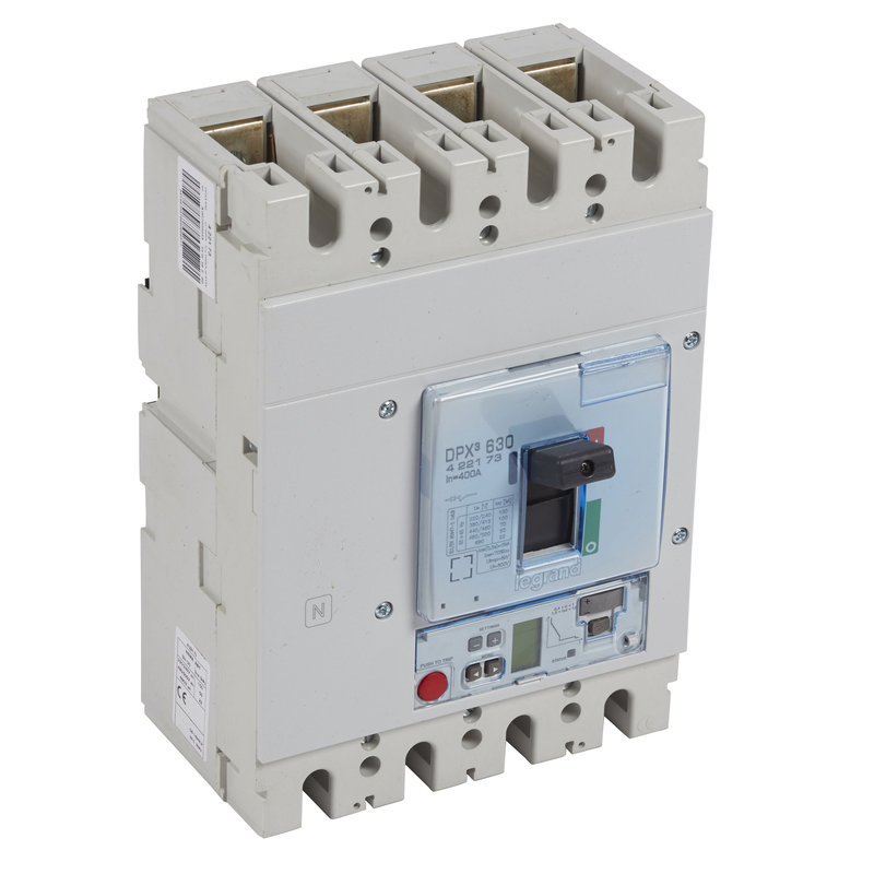 Legrand 422173 - Disjoncteur électronique Sg DPX³630 pouvoir de coupure 100kA 400V~ - 4P - 400A